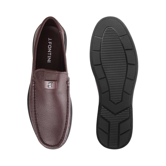 J.Fontini Men Brown Casual Loafers (SKU: 14-1371L-12-46)