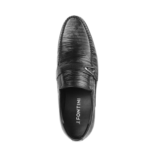 J.Fontini Men Black Formal Moccasin (SKU: 14-1377-11-42)