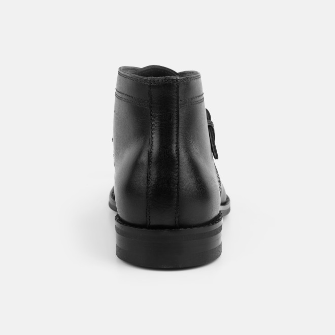 J.Fontini Men Black Formal Boots (SKU: 14-1449-11-40)