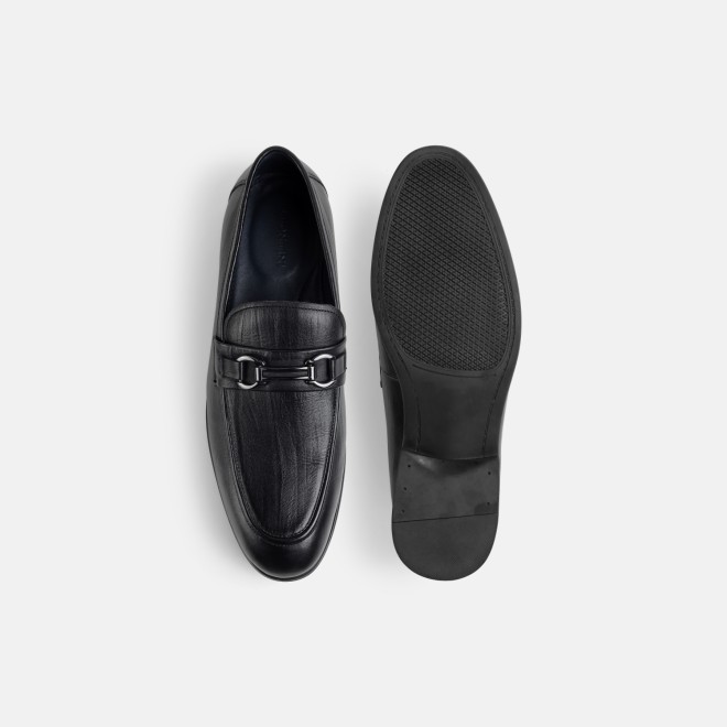 J.Fontini Men Black Formal Moccasin (SKU: 14-1453-11-39)