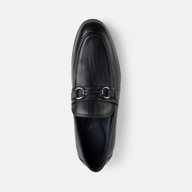 J.Fontini Men Black Formal Moccasin (SKU: 14-1453-11-39)