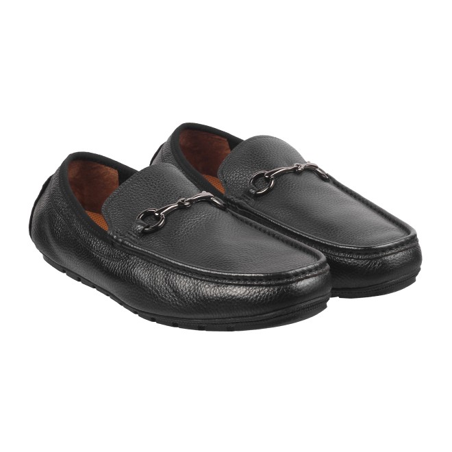 J.Fontini Men Black Casual Loafers (SKU: 14-1503L-11-46)