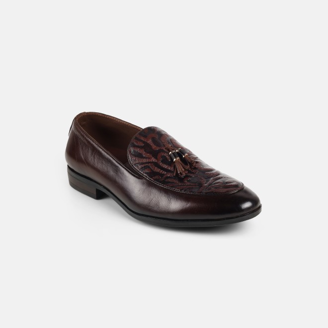 J.Fontini Men Brown Party Moccasin