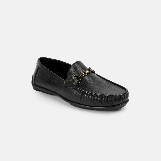 J.Fontini Men Black Formal Moccasin (SKU: 14-1525-11-40)