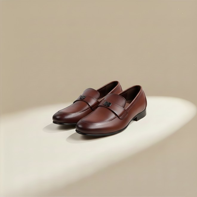 J.Fontini Men Tan Formal Moccasin