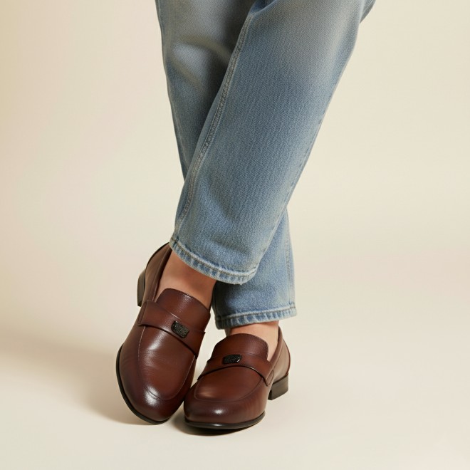 J.Fontini Men Tan Formal Moccasin (SKU: 14-1526-23-41)