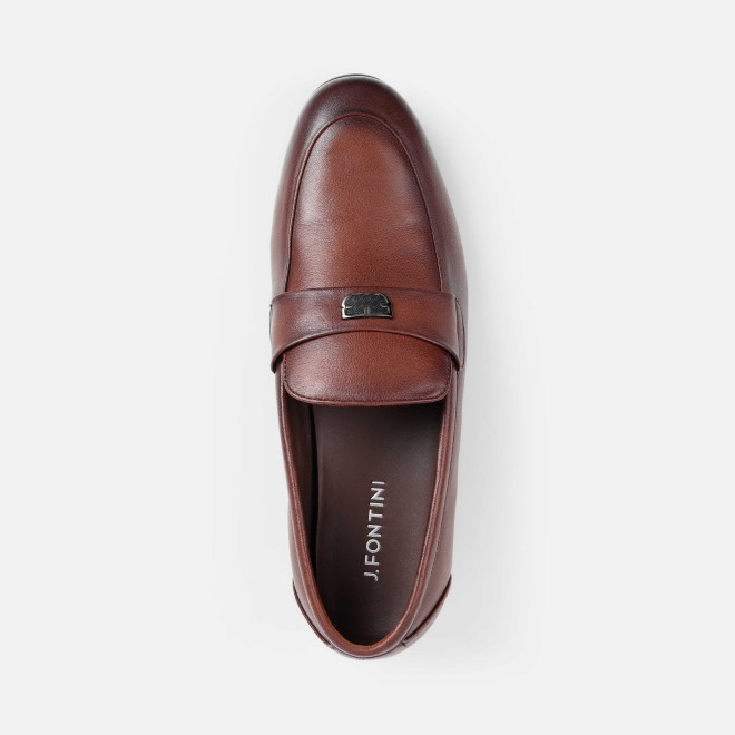 J.Fontini Men Tan Formal Moccasin (SKU: 14-1526-23-41)