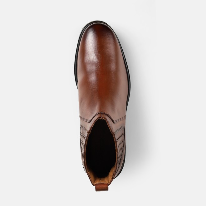 J.Fontini Men Tan Formal Boots (SKU: 14-1563-23-40)