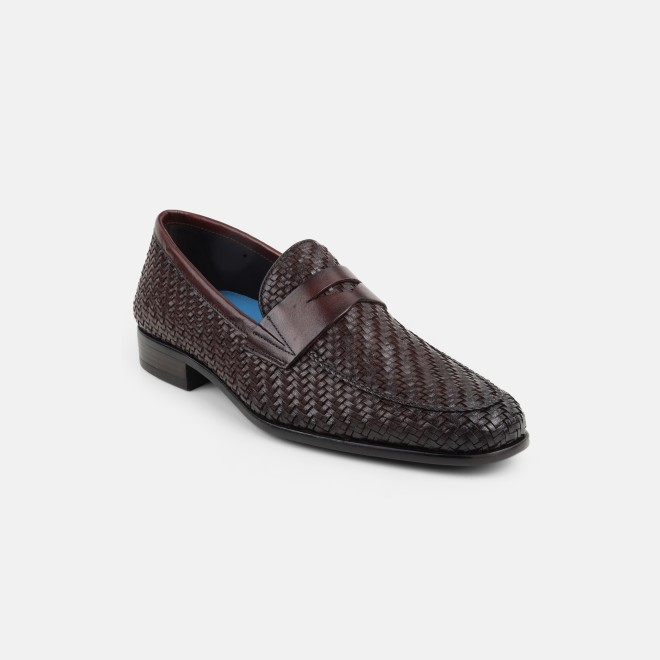 J.Fontini Men Brown Party Moccasin