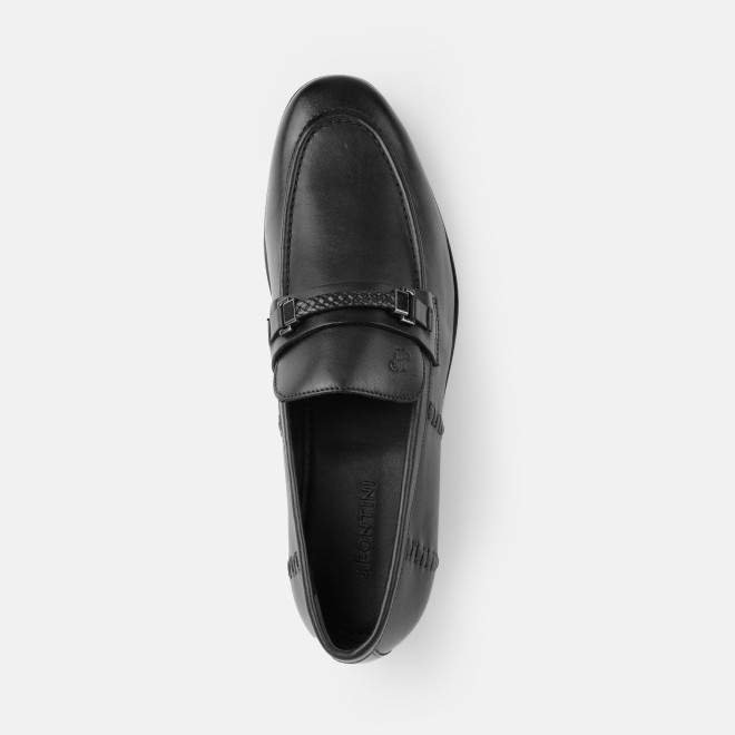 J.Fontini Men Black Formal Moccasin (SKU: 14-1608-11-39)