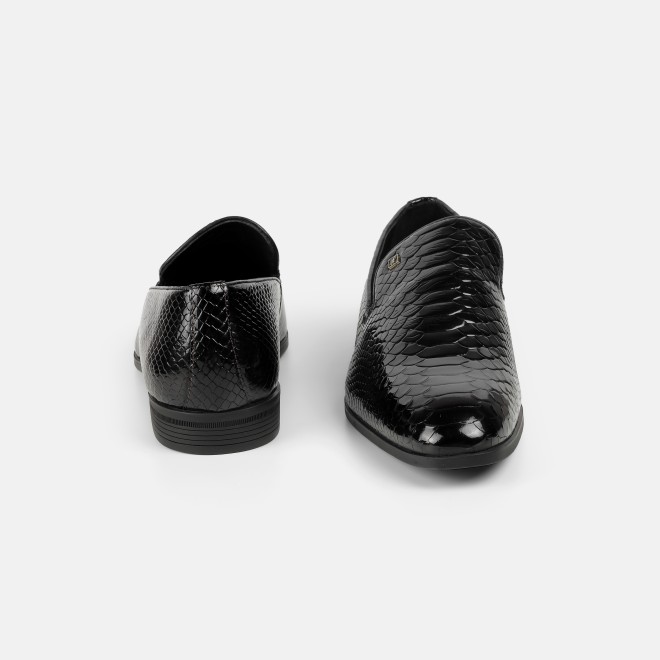J.Fontini Men Black Party Moccasin (SKU: 14-1609-11-40)