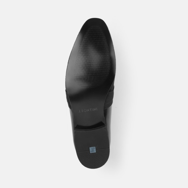 J.Fontini Men Black Party Moccasin (SKU: 14-1617-11-40)
