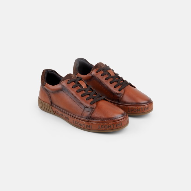 J.Fontini Men Tan Casual Lace-Up (SKU: 14-1619-23-39)