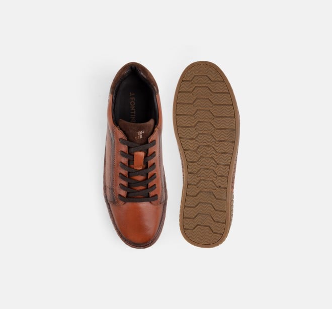 J.Fontini Men Tan Casual Lace-Up (SKU: 14-1619-23-39)