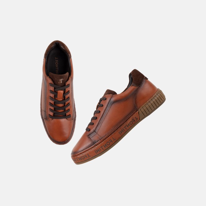 J.Fontini Men Tan Casual Lace-Up (SKU: 14-1619-23-39)