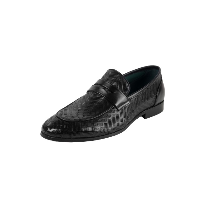 J.Fontini Men Black Formal Moccasin (SKU: 14-1650-11-40)