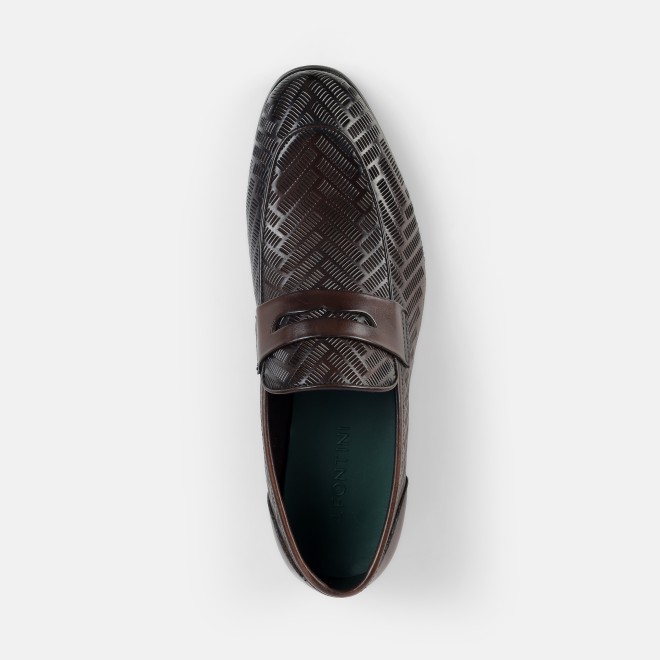 J.Fontini Men Brown Formal Moccasin (SKU: 14-1650-12-41)