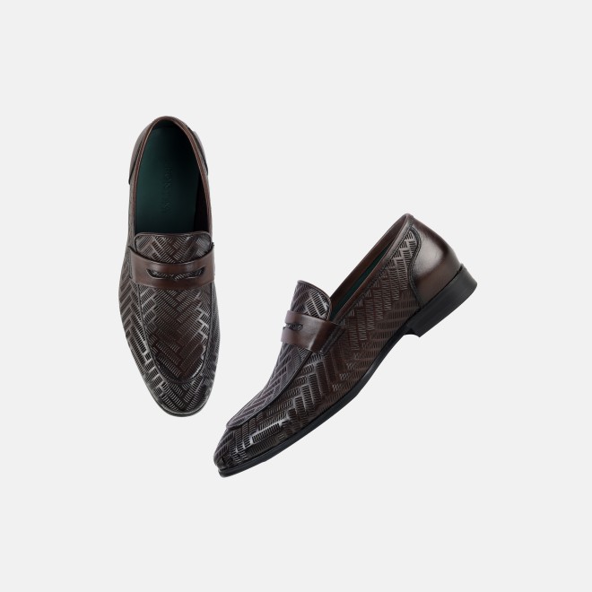 J.Fontini Men Brown Formal Moccasin (SKU: 14-1650-12-41)