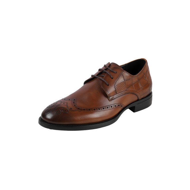 J.Fontini Men Tan Formal Brogue (SKU: 14-1651-23-40)