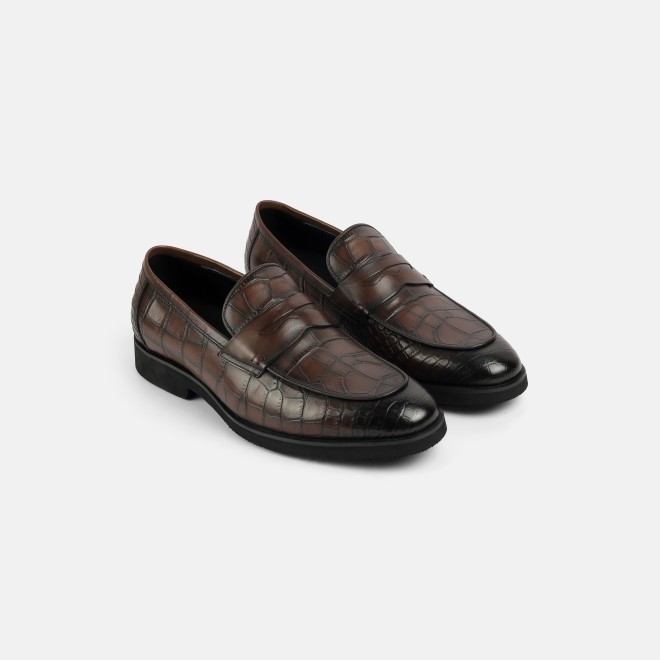 J.Fontini Men Brown Formal Moccasin (SKU: 14-1652-12-40)