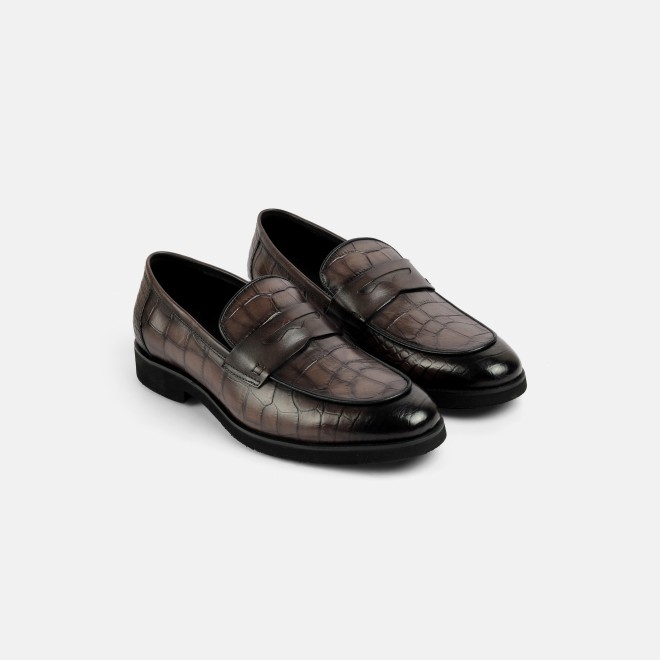 J.Fontini Men Grey Formal Moccasin (SKU: 14-1652-14-40)