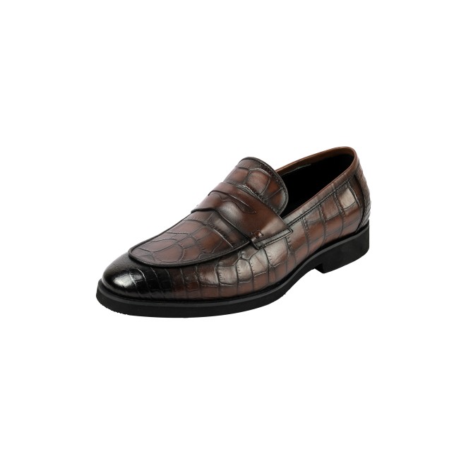 J.Fontini Men Brown Formal Moccasin (SKU: 14-1652-12-40)