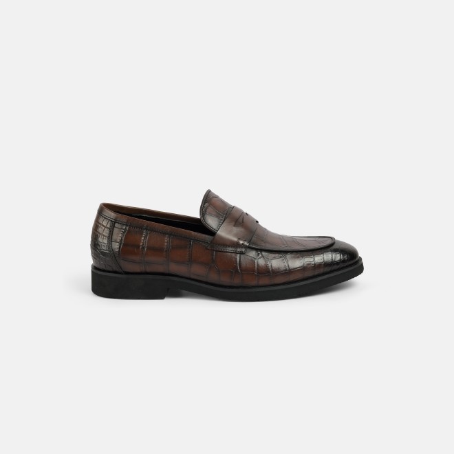 J.Fontini Men Brown Formal Moccasin (SKU: 14-1652-12-40)