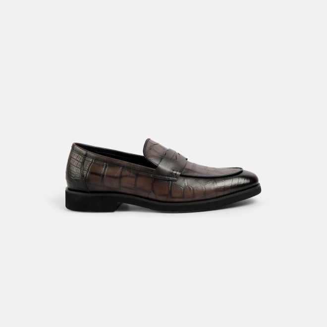 J.Fontini Men Grey Formal Moccasin (SKU: 14-1652-14-40)