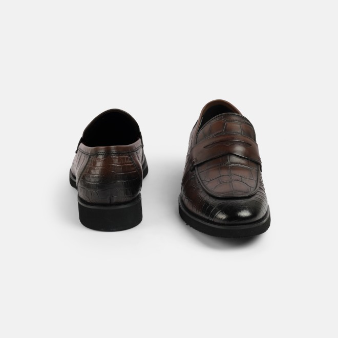 J.Fontini Men Brown Formal Moccasin (SKU: 14-1652-12-40)