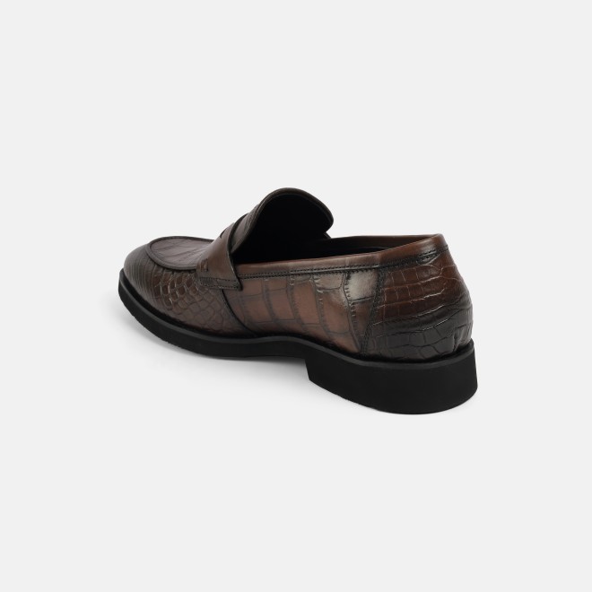 J.Fontini Men Brown Formal Moccasin (SKU: 14-1652-12-40)