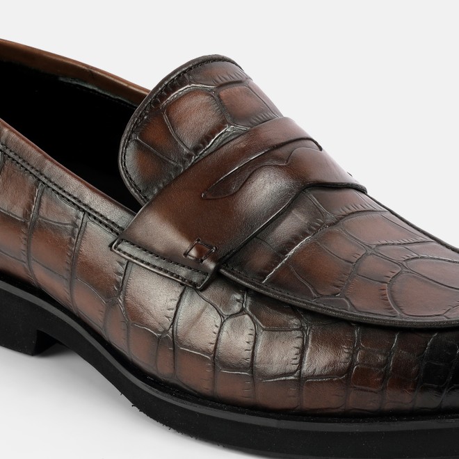 J.Fontini Men Brown Formal Moccasin (SKU: 14-1652-12-40)