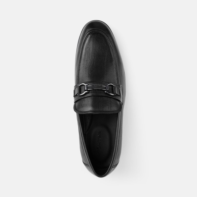 J.Fontini Men Black Formal Moccasin (SKU: 14-1653-11-39)