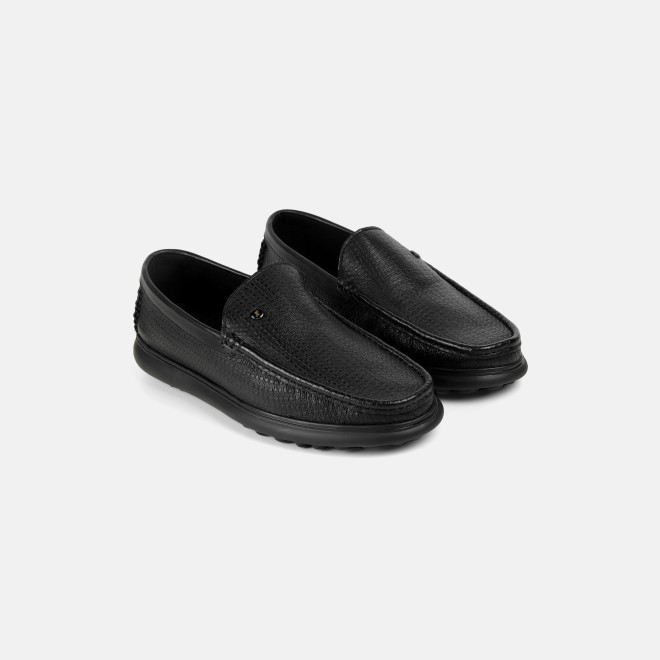 J.Fontini Men Black Casual Loafers (SKU: 14-1656-11-41)