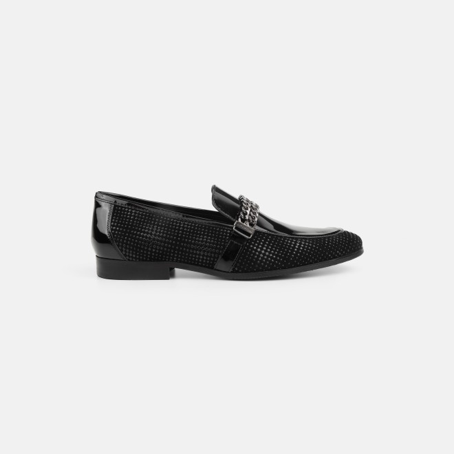 J.Fontini Men Black Party Moccasin (SKU: 14-1663-11-41)