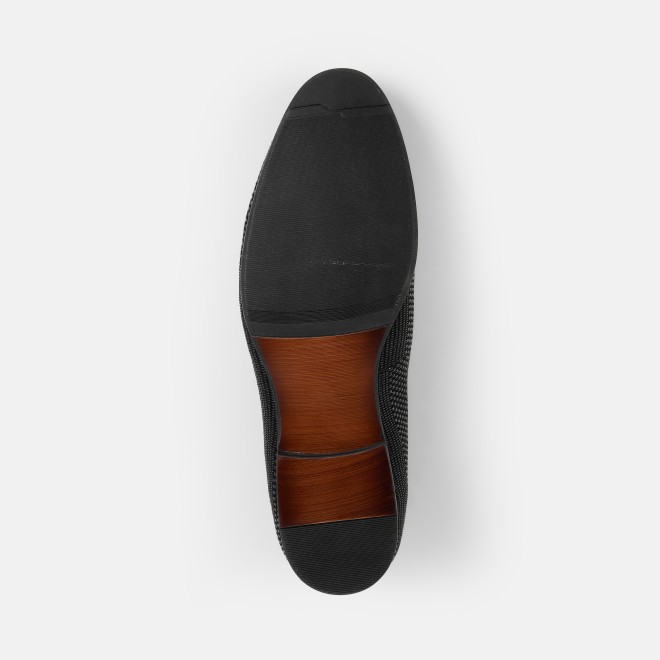 J.Fontini Men Black Party Moccasin (SKU: 14-1664-11-40)