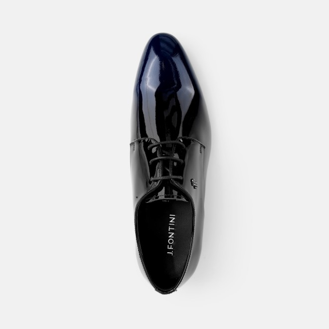 J.Fontini Men Black-blue Party Lace Up (SKU: 14-1666-77-40)