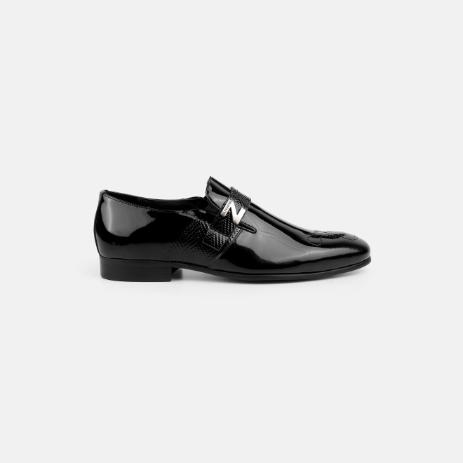 J.Fontini Men Black Party Moccasin (SKU: 14-1667-11-40)