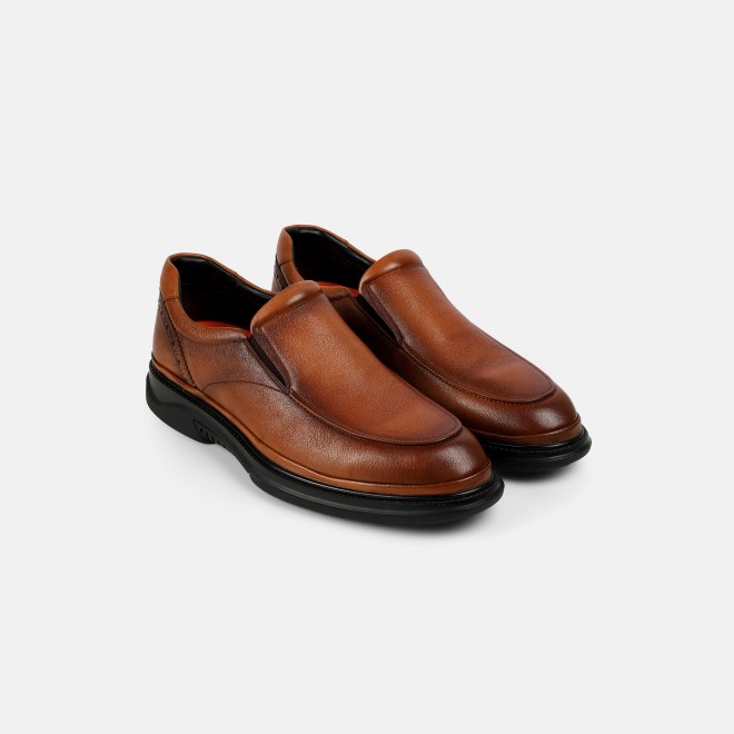J.Fontini Men Tan Formal Moccasin (SKU: 14-1668-23-42)