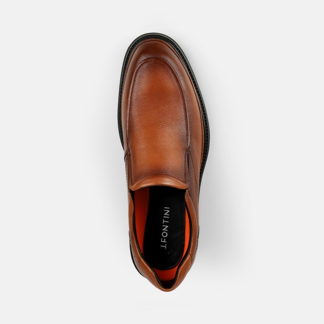 J.Fontini Men Tan Formal Moccasin (SKU: 14-1668-23-42)