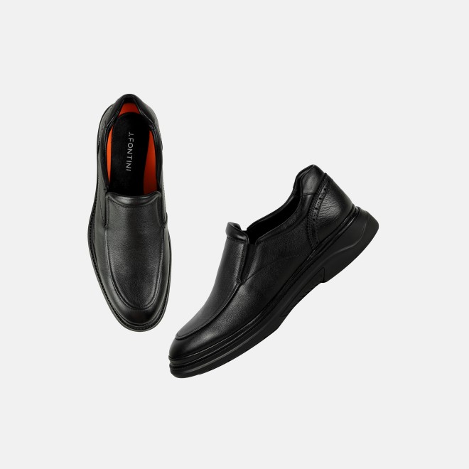 J.Fontini Men Black Formal Moccasin (SKU: 14-1668-11-42)