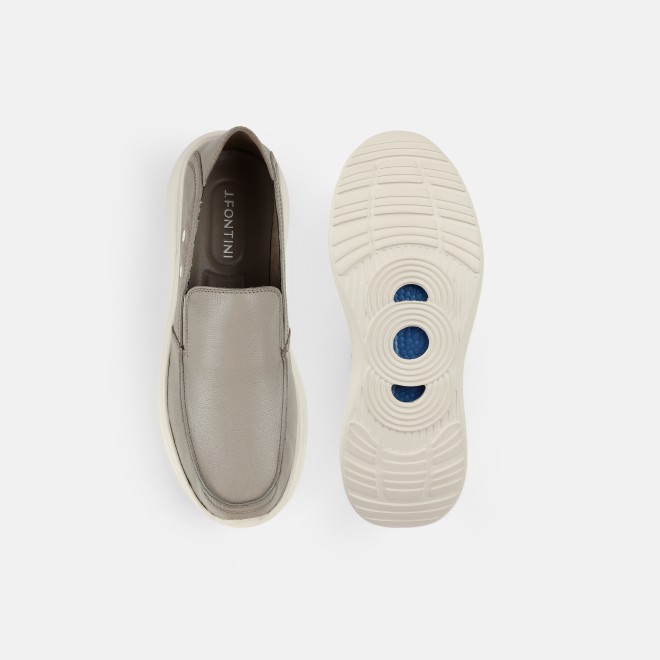 J.Fontini Men Khaki Casual Loafers (SKU: 14-1669-62-42)