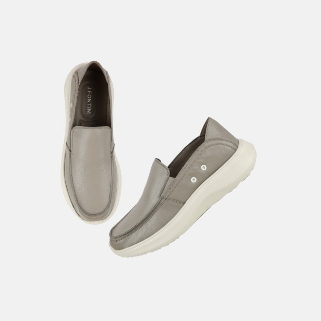 J.Fontini Men Khaki Casual Loafers (SKU: 14-1669-62-42)