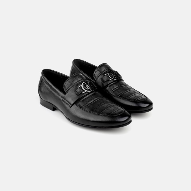 J.Fontini Men Black Formal Moccasin (SKU: 14-1670-11-44)