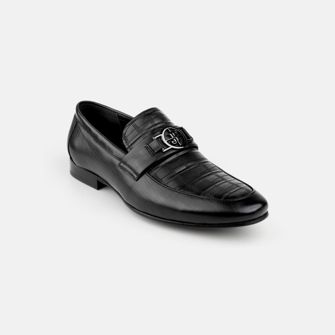 J.Fontini Men Black Formal Moccasin (SKU: 14-1670-11-44)