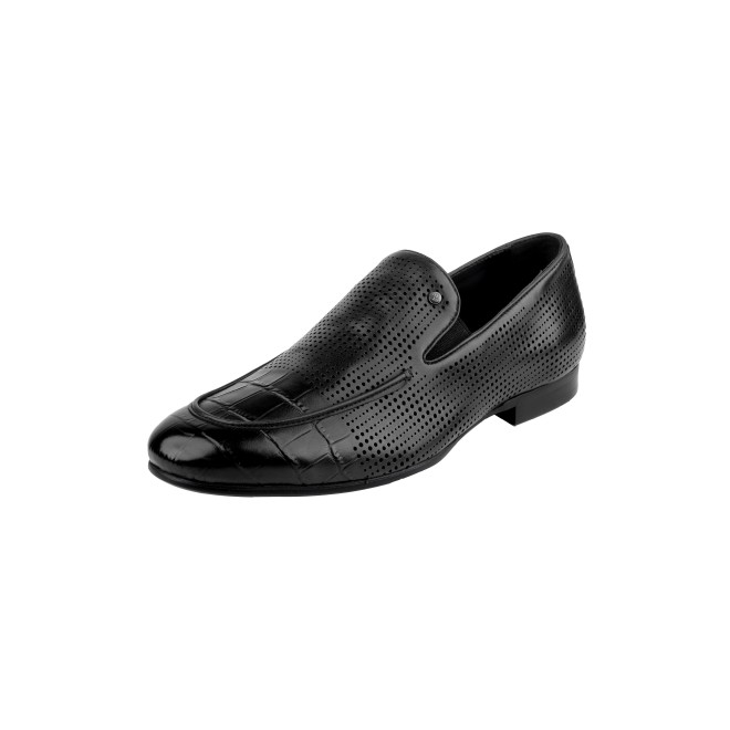 J.Fontini Men Black Formal Moccasin (SKU: 14-1671-11-40)