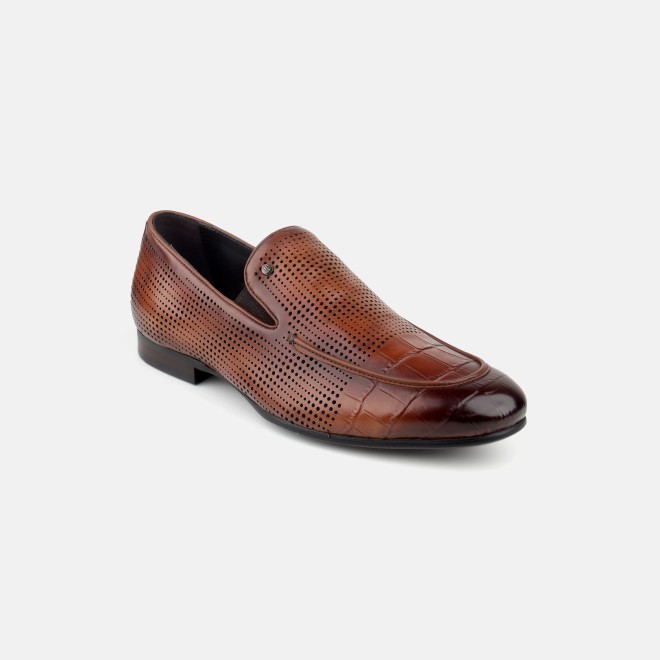 J.Fontini Men Tan Formal Moccasin (SKU: 14-1671-23-41)