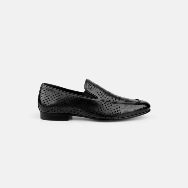 J.Fontini Men Black Formal Moccasin (SKU: 14-1671-11-40)