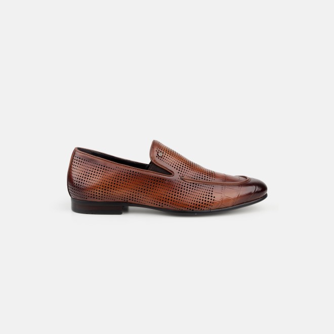 J.Fontini Men Tan Formal Moccasin (SKU: 14-1671-23-41)