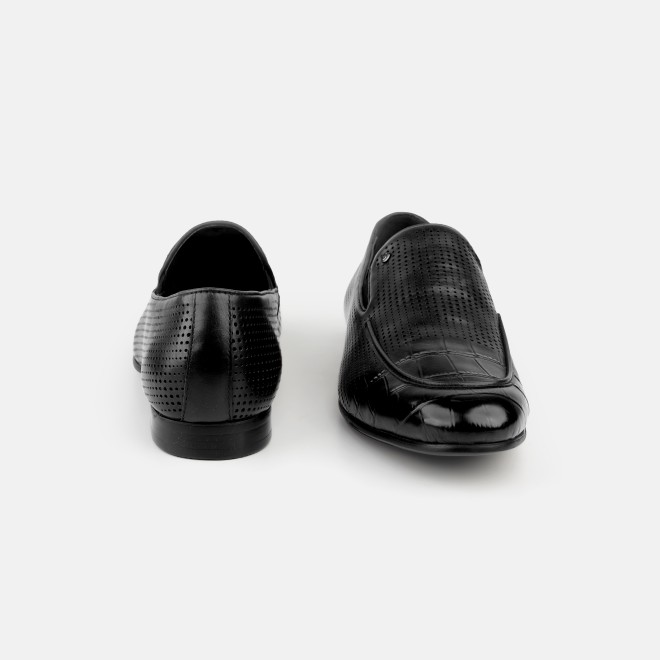 J.Fontini Men Black Formal Moccasin (SKU: 14-1671-11-40)