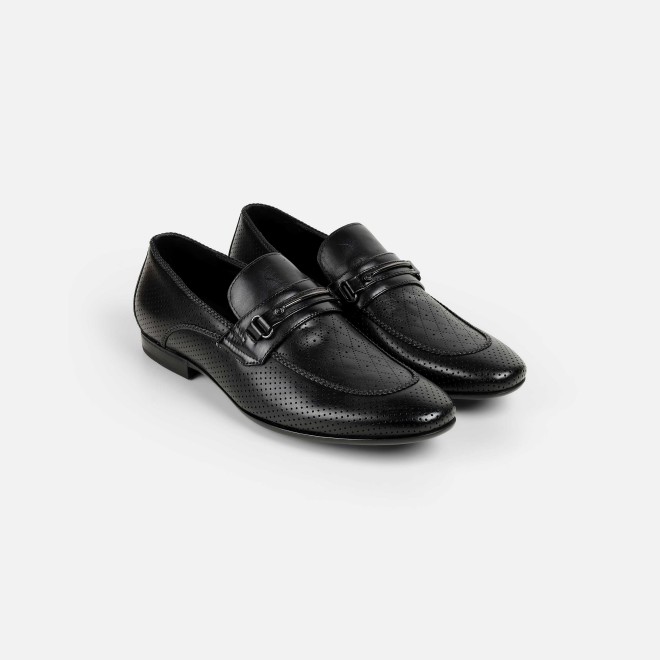 J.Fontini Men Black Formal Moccasin (SKU: 14-1672-11-40)